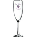 5 3/4 Oz. Noblesse Flute Champagne Glass with Hex Stem (Screen Printed)